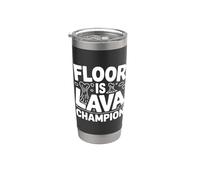Piso Es Campeón De Lava Divertido Juego Vaso térmico de acero inoxidable de doble pared