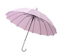 Pisos automáticos: protección de lluvia plegable compacto, impermeable y plegable con mango curvo | Umbrilla de viaje largo a prueba de viento con 16 costillas para hombres y mujeres, protección más l
