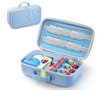 PISOSN Funda de transporte compatible con Little Tikes Story Dream Machine Starter Set, funda de almacenamiento portátil para libros, personajes y otros accesorios (azul)