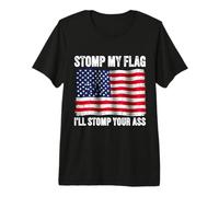 Pisotea mi Bandera, te pisotearé el Culo, Patriota Estadounidense Patriota Camiseta Premium