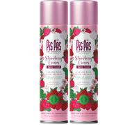 PisPás Dry Shampoo Strawberry Cream - Champú en Seco con Fragancia a Crema de Fresa, Refresca y Elimina el Aceite, Ideal para Todo Tipo de Cabello (Paquete de 2)