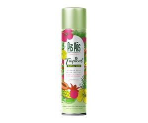 PisPás Dry Shampoo Tropical - Champú en Seco con Fragancia Tropical, Refresca y Elimina el Aceite, Ideal para Todo Tipo de Cabello