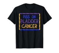 Piss on vejiga cáncer, diseño Divertido Camiseta
