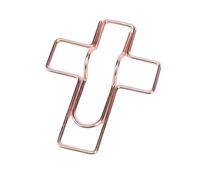 Pissente 10 Piezas de Metálicos para Bolígrafos, Soporte para Bolígrafos de Acero Inoxidable con Acabado Dorado para Cuadernos Diarios Suministros de Oficina, Rosa Dorado