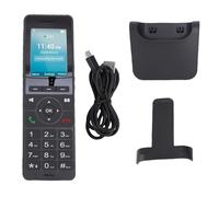 Pissente 4G LTE VoIP Teléfono Inalámbrico, Pantalla a Color de 2.4 Pulgadas Batería 1600mAh Tarjeta SIM Cuentas SIP BT WiFi Drop para Hogar Oficina