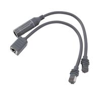 Pissente Adaptador Ethernet, Conector RJ45 para Satélite Rectangular Gen3 con Diseño de Conexión a Tierra y Resistente Al Agua IP68 Velocidad de Transmisión de 1200 Mbps para una