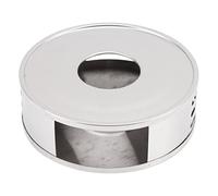 Pissente Calentador de Tetera, Acero Inoxidable con Portavelas, Diseño Hueco para un Ambiente y Compatibilidad Versátil, Ideal para Amantes del té, el café y la Leche (Orificio Transversal)