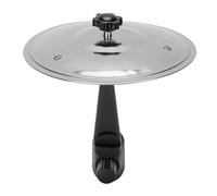 Pissente Car Dash Crash Cymbal, Car Vent Mini Drum Car Air Vent Cymbal Aleación ABS Brazo Ajustable para Amantes de la Música con Soporte Ligero y Resistente (SILVER)