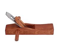 Pissente Cepillo para Trabajar la Madera, Cuerpo de Teca, Cepillo Manual con Hoja de Acero Al Manganeso, Cabezal de Corte de 183 Mm, Fácil de Hoja, Agarre Cómodo para Carpintero, Carpintería, (280)