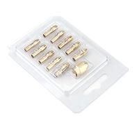 Pissente Conjunto de Coletas de Perforación de Cobre, Coleta de Herramientas Duraderas de 11 Piezas para Mini Molinillo Eléctrico, Tamaños Múltiples de 0.5-3.2 Mm para Perforación de Precisión