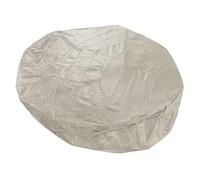 Pissente Cubierta Redonda para Bañera de Hidromasaje, Cubierta Exterior para Bañera de Hidromasaje de Tafetán de Poliéster Plateado 190, Protección Solar contra el Polvo, la Lluvia y la Nieve, (Beige)