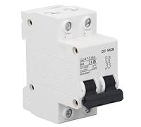 Pissente Disyuntor de CC PA66 2P Disyuntor Fotovoltaico CC 1000 V Disparo Magnético 4 KA Diseño Modular en Riel DIN para Sistemas de Vehículos Eléctricos de Energía Marina Fotovoltaica Solar (6A)