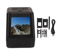 Pissente Escáner de Película, Escáner de Diapositivas con Pantalla de 2 Pulgadas y Tarjeta de Memoria de 64 GB, con Lente de Alta Definición, para Películas 135 126 110 Super 8mm,