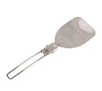 Pissente Espátula Plegable para Acampar, Herramienta de Cocina Portátil de Acero Inoxidable 304 con Mecanismo de Bloqueo, Ideal para Cocinar Al Aire y Actividades de Fogata (cuchara de arroz)