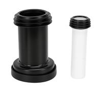Pissente Inodoro Colgado Desagüe Conector Antifugas Grueso 18,5 Cm | Desagüe, Cuerpo de Polipropileno, Sello de Goma, Renovación de Baño, Salida Trasera, Profundidad de Pared Variable