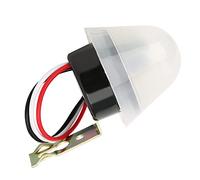 Pissente Interruptor de Luz de la Calle Interruptor de Control de Luz Automático Interruptor Fotoeléctrico 220V para Luces de Calle Jardines de Carreteras con Circuito de Retraso Montaje