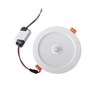 Pissente Luz de Disco de Techo con Sensor de Movimiento PIR, Lámpara Empotrable con Sensor Redondo LED de 12 W, Accesorio de Iluminación de Techo Interior de bajo Consumo de Energía