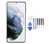 Pissente Pantalla Táctil Digitalizadora, Conjunto de Reemplazo de Pantalla LCD S21 Plus 5G de 6.7 Pulgadas con Marco y Herramientas de Reparación para Versión Internacional SM G996B UE (Oro Rosado)