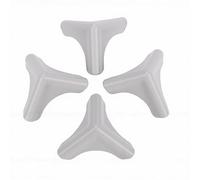 Pissente Protectores de Esquinas de Silicona Gris 4PCS Protectores de Esquinas Autoadhesivos 4,5 X 4,5 X, Cm Suaves 0, Cm de Grosor para Mesa Escritorio Gabinete Encimera Muebles Bebé Niño (Gray)