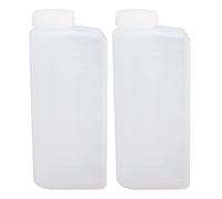 Pissente Recipiente para mezclar aceite, 2 botellas de mezcla de aceite de gasolina de 2 tiempos de 600 ml con plástico de nailon para máquina de planchar de motosierra