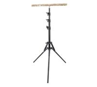 Pissente Soporte de Madera para Entrenamiento de Pájaros, Resistente, Multifunción, Diseño Apto para Exteriores, para Todos los Pájaros, Madera de Pimienta, 61,81 Pulgadas