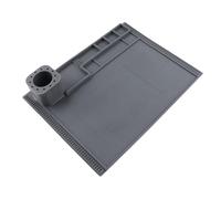 Pissente Tapete de Trabajo de Silicona, Tapete de Reparación de Aislamiento Térmico de 40 X 30 Cm, Resistencia a Altas Temperaturas de 932 °F, 120 Posiciones de Tornillos, Organizador de Rejilla