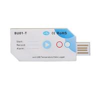 Pissente Temperatura USB Humedad Logger 32000 Puntos 120 Días PDF Informe Temperable Temperadora Registro de Humedad con Tamaño Pequeño Ligero para la Logística de Almacenamiento