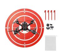 Pista Aterrizaje Drone, Helicoptero Landig Mat, Accesorios Drone, Plegable Alfombrilla de Aterrizaje, Drone Landing Pad, Cree Un Lugar de Aterrizaje Adecuado para Su Dron, Diámetro 60 cm, Rojo