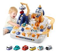 Pista Coches de Juguetes para Niños,Juguetes Niños 3 Años,Circuito de Coches Juguetes de Aventura Garaje Coches Juguete,Regalo Educativos 4 5 6 7 Años Niño Niña
