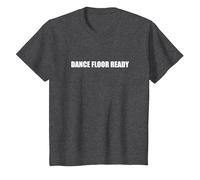 Pista de Baile Lista Camiseta, Niños, Jaspeado Oscuro, 10 años
