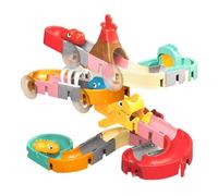 Pista De Bolas para Bañera - Juguete De Construcción De Tobogán Acuático para Niños, Kit De Ensamblaje De Fuerte, Juego De Actividades De Aprendizaje Creativo con Múltiples Piezas, J