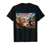 Pista de Carreras Brainrot Meme Racing Car Tung Sahur Friends de 2026 Camiseta