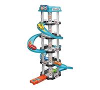 Pista de Carreras dè Coches d́e tráfico - Juego dë Garaje ďe 25x45 cm, Juguete Interactivo para vehículos dė càrreras, Montaje d́e rampa dé ABS | Jùego ďe rol Educativo dè Larga duración pàra niños,