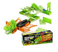 Pista De Carreras De Dinosaurios con Coches Set Educativo Y Vehículos | Playset De Pista Carreras Dinosaurios Para Niños Preescolar Kindergarten Exterior Interior Jardín Hogar Cumpleaños