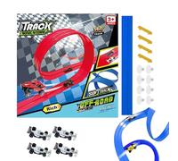 Pista De Carreras Flexible,4 Metros Juguete Flexible Enrollable Portátil Para Niños Pequeños - Pista De Carreras Enrollable,Para Fiestas Vacaciones Hogar Sala Halloween Pascua Interior Exterior Aula E