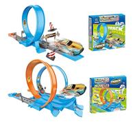 Pista De Carreras Flexible: Coche De Choque De Expulsión RC | Pista De Carreras Flexible Con 4 Coches Fundidos A Presión | Speed Tracks Race Car Toy - Regalo STEM Para Interiores Y Exteriores Para N