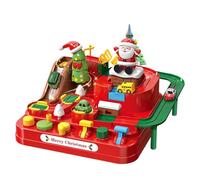 Pista De Coche - Pista De Aventura De Dinosaurios De La Selva | Juego De Rompecabezas Interactivo De Coche Deslizante De 9x9 Pulgadas, Conjunto Educativo De Motricidad Preescolar Para Niños Y Niñas De