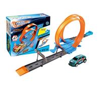 Pista De Coches De Juguete Creativa: Coches De Juguete para Presionar Y Listo para Jugar | Pistas Flexibles para Divertidos Juegos Familiares, Ideal para Navidad, Halloween O Entretenimiento En Grupo