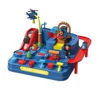 Pista de coches de juguete | Rampa de vehículos de tren deslizante - Circuito de carreras con tema de aventura navideña | para niños y niñas, cumpleaños, casa, escuela, guardería, piso, sala de juegos