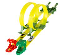 ColorBaby Teamsterz Dino Clash Pista de Coches, Doble Lanzador, 2 vehículos, Juegos de Coches, Coches de Carreras, Dinosaurios de Juguete, Juguetes para niños, Recomendado + 3 años (39475)