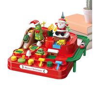 Pista De Coches para Niños - Juego Deslizante De Tren Dinosaurio,Pista De Carreras con Tema De Navideña,para Niños Y Niñas Cumpleaños Casa Escuela Suelo Sala De Juegos