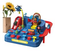 Pista De Coches para Niños - Juego Deslizante De Tren Dinosaurio,Pista De Carreras De Coches con Tema De Navideña,para Niños Niñas, Cumpleaños, Hogar, Escuela, Jardín