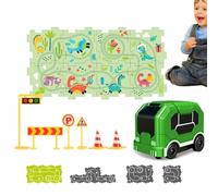 Pista de coches rompecabezas para niños, juego de pistas de coches para niños Puzzle Racer,Juguetes rompecabezas | Novedad rompecabezas creativo interactivo con pistas de coches para el cumpleaños de