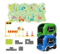 Pista de coches rompecabezas para niños, juego de pistas de coches para niños Puzzle Racer | Rompecabezas educativos | Rompecabezas para niños y niñas de 3-6 años en casa, jardín de infantes