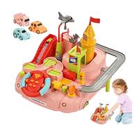 Pista de coches - Vehículos de juego para niños | TRACK AUTO PLAY SET | Racetrack Playset con 3 mini coches, juguetes educativos para automóviles, juguetes de aventura para niños para niños para