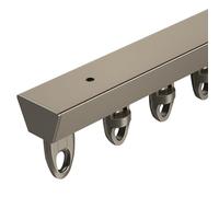 Pista De Cortina De Aluminio Riel De Cortina Ultrafina Invisible Barras De Cortinas Del Baño para Palo De Cortinas De Techo Recto Y Ventana Salediza Facil De Istalar(Champán,100cm/3.28ft)