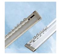 Pista De Cortina De Techo Ultrafino Para Privacidad Barras De Cortina De Aluminio Montaje En Techo con Accesorios Separador De Ambientes para Vestidores De Baño(Champán,75cm/2.46ft)