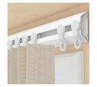 Pista De Cortina Ultrafina Invisible Set De Riel De Cortinas De Aluminio Para Pared, Separador De Ambientes, Palo De Cortina Del Autocaravana Fácil Instalación(500cm(4 * 125cm))