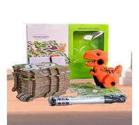 Pista de de Dinosaurios, carriles de Coches de Corredor, Juguetes de Pista de Dinosaurios | Juguetes de Aprendizaje Interactivo para niños de 3 a 7 años