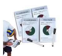 Pista de entrenamiento de voleibol | Árbitros y entrenadores Pista de voleibol con marcador - Equipo de entrenamiento portátil para entusiastas Posiciones y prácticas de monitoreo